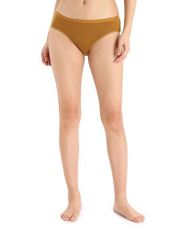 Women's Icebreaker Merino Siren Hipkini Briefs Underwear Clove | CA 1222HAPK